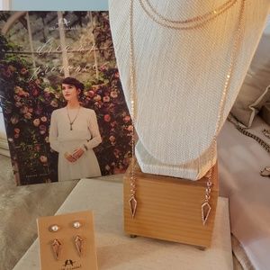 Sparkling Rosé Lariat Necklace